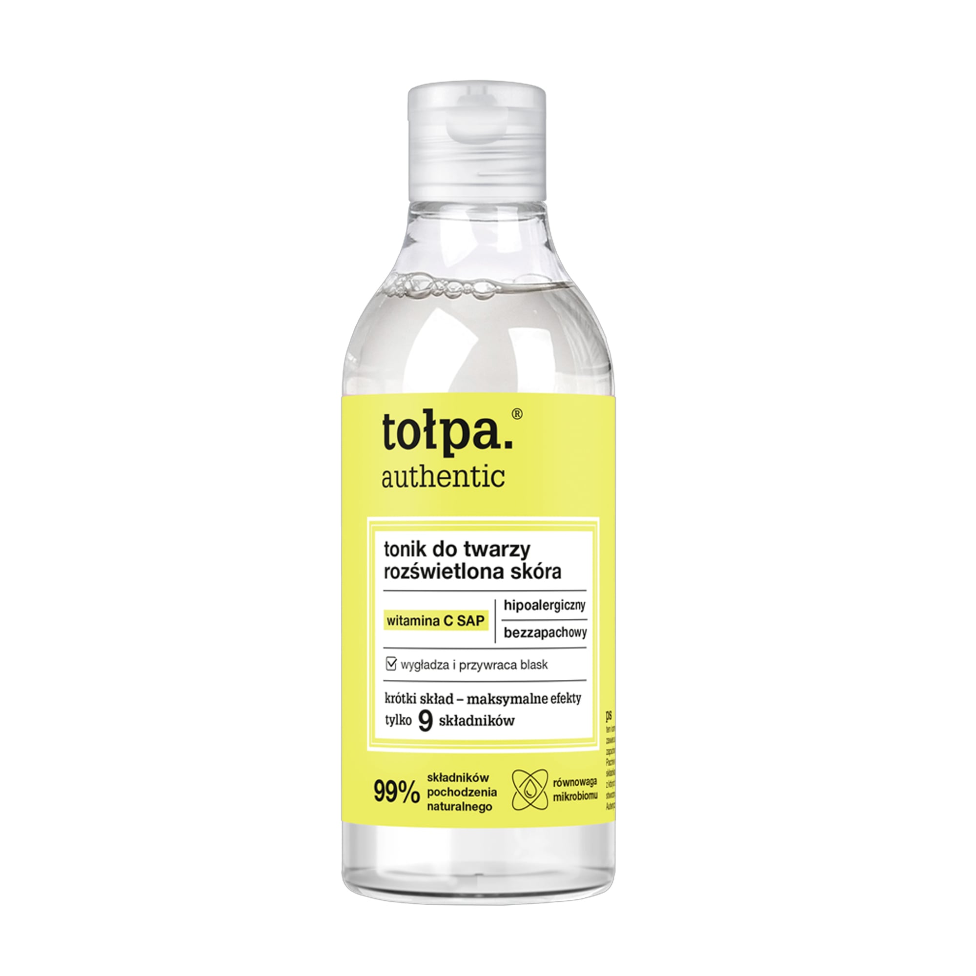Освітлювальний тонік для обличчя Tolpa Authentic Face Tonic, 200 мл